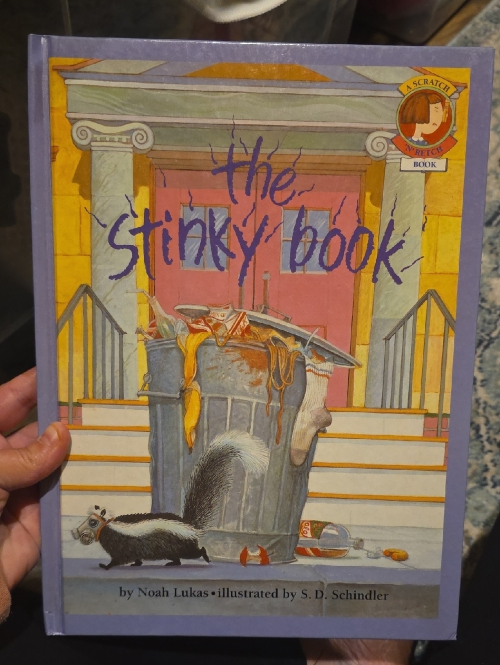 The Stinky Book - Illustrated Children's Hardcover (Purple, Yellow, Gray)